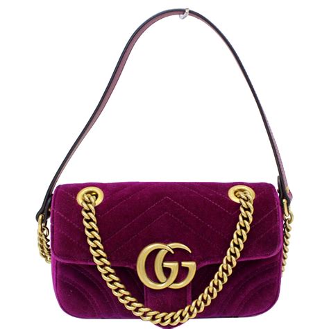 gucci marmont velvet mini size|Gucci Marmont velvet crossbody.